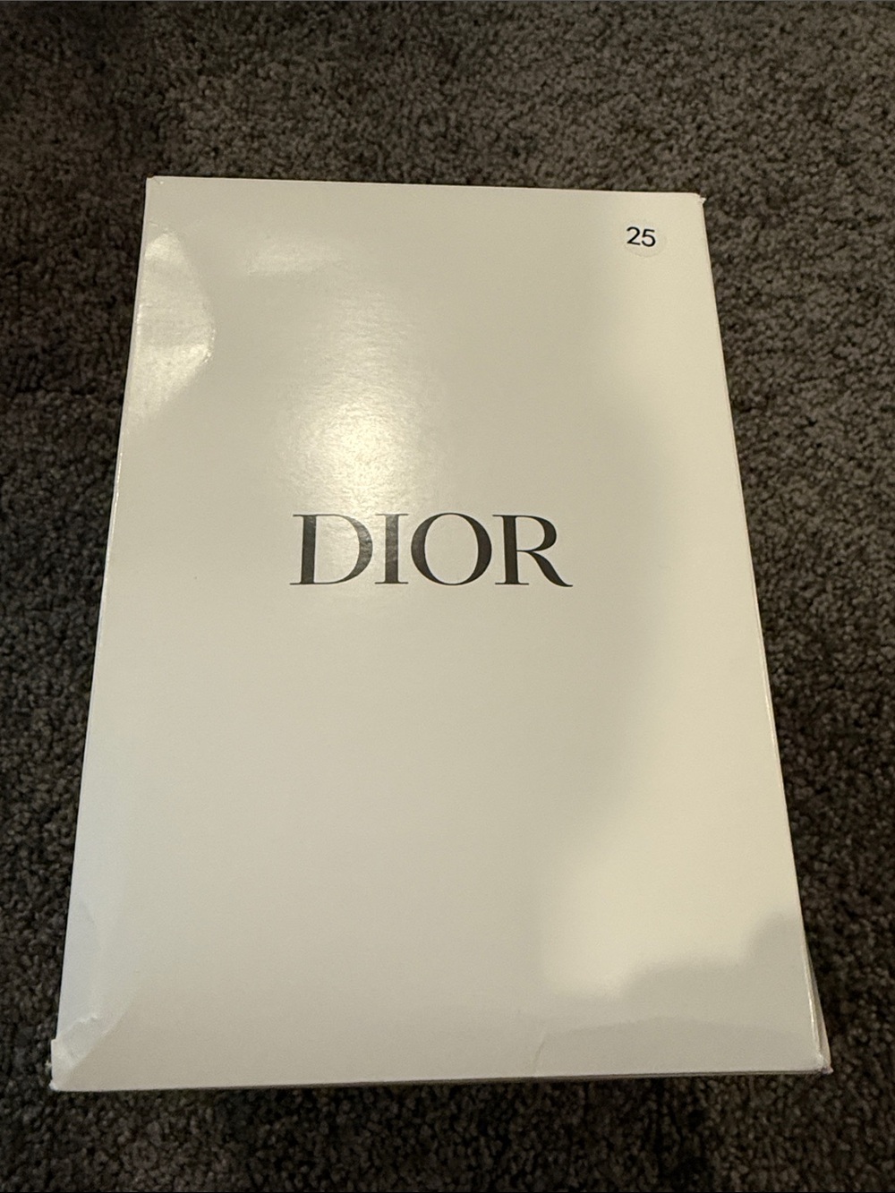 Dior White Ribbed Drawstring Pouch - Picture 3 of 5